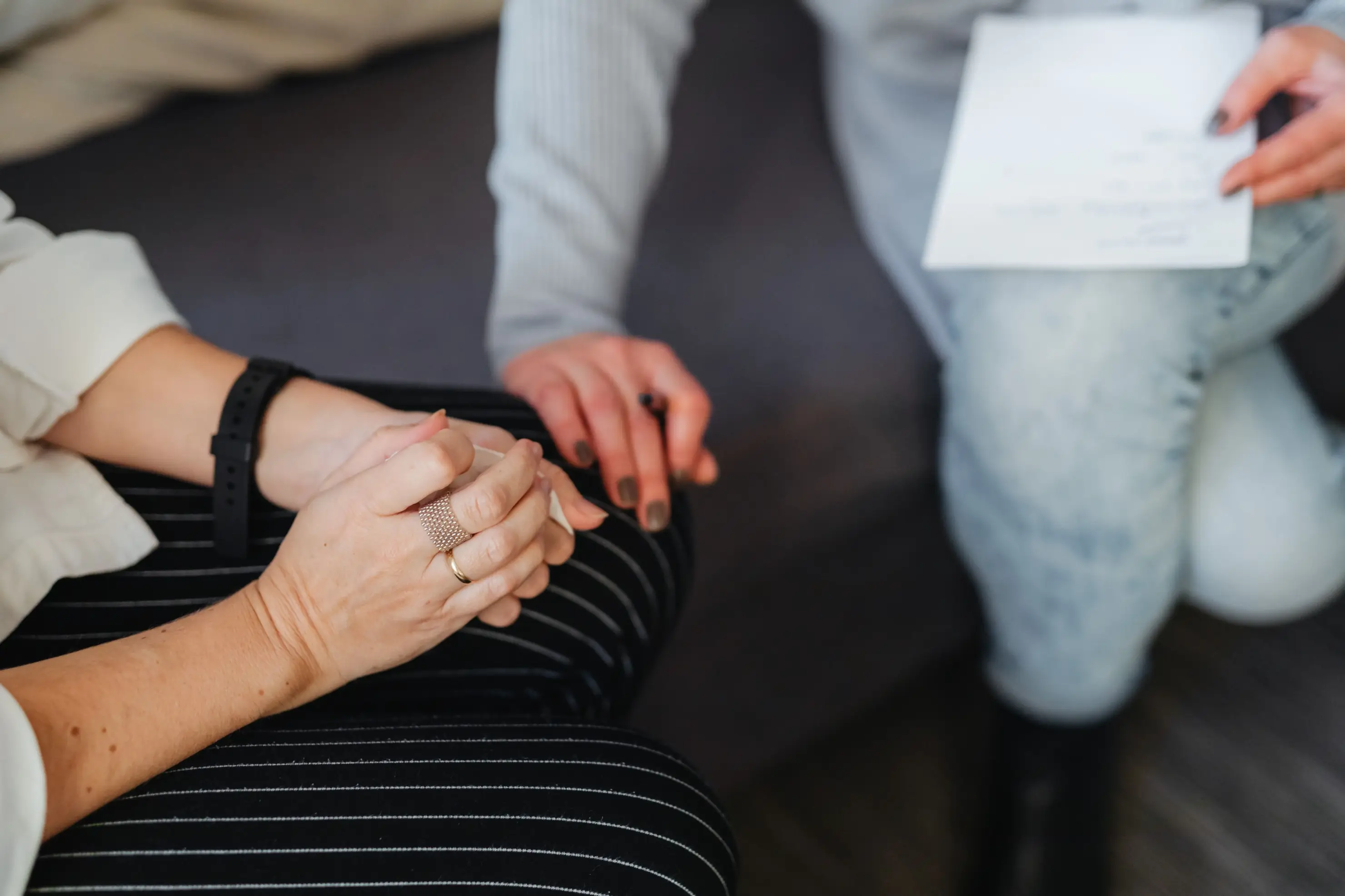 Woman Receiving Cognitive Behavioral Therapy (CBT)
