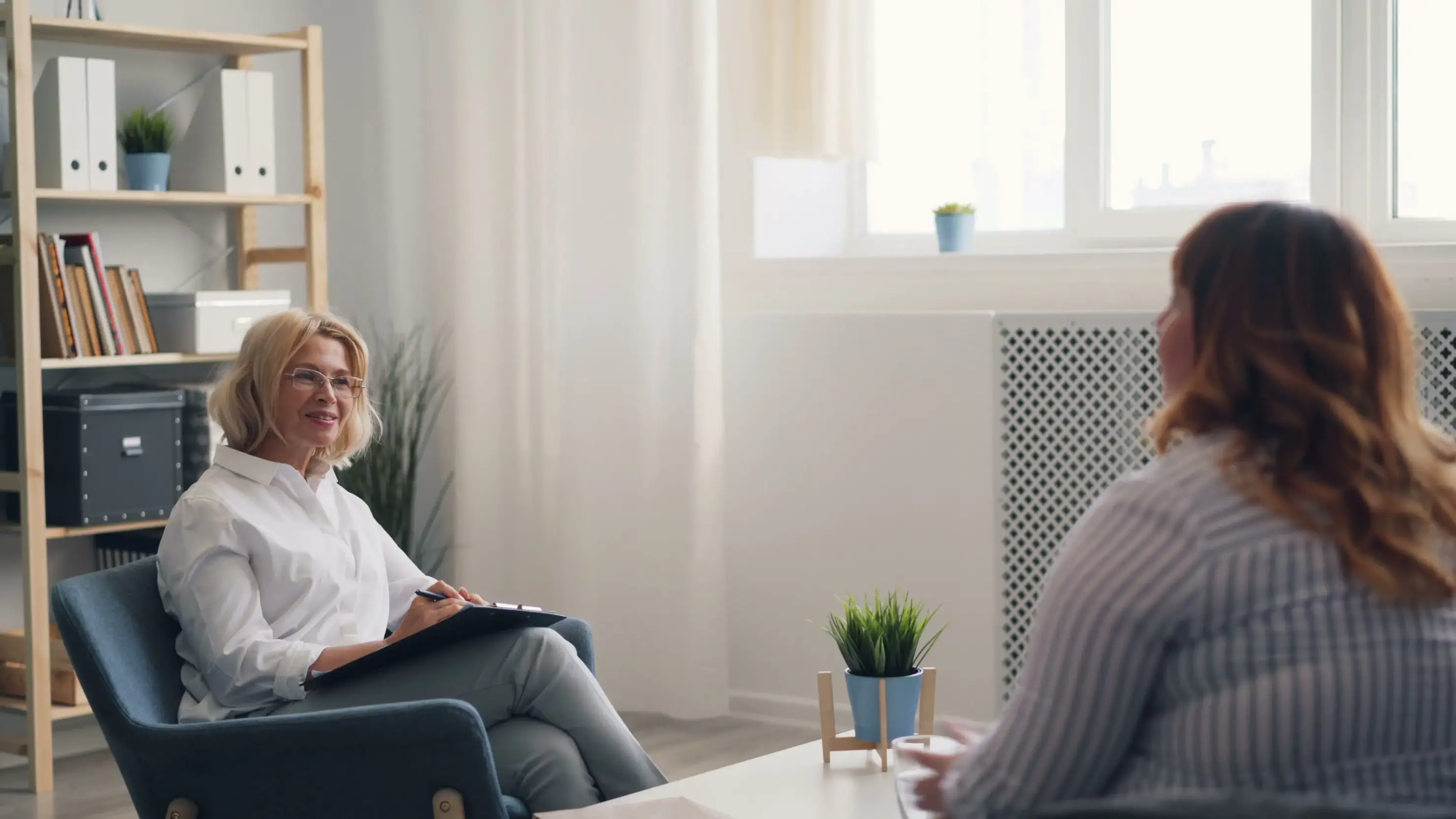 Woman Receiving Client Centered Therapy