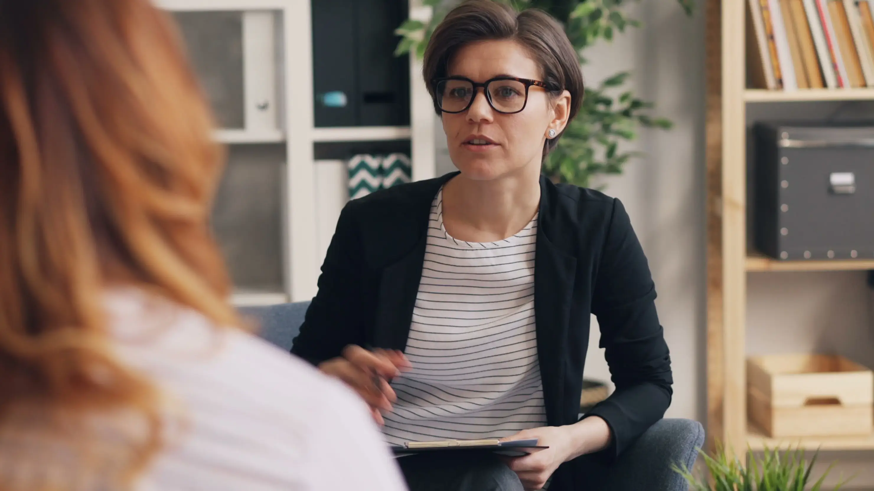 Woman Receiving Dialectical Behavior Therapy (Dbt)